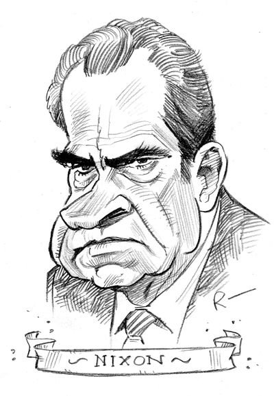 Ричард Никсон карикатура