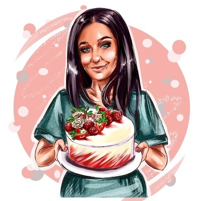 Шарж кондитер девушка