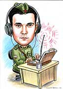 Шарж радист 23 февраля