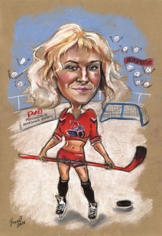 Шарж девушка в форме ЦСКА