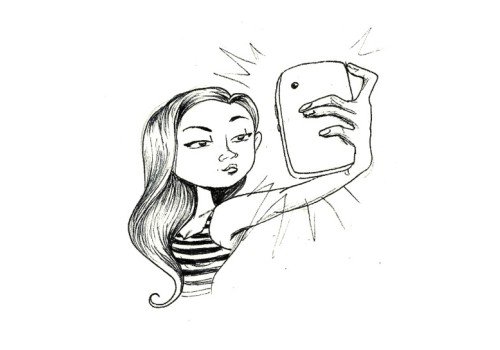 Фото селфи карикатура