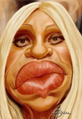 Донателла Версаче шарж