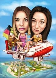 Шарж подруге на день рождения