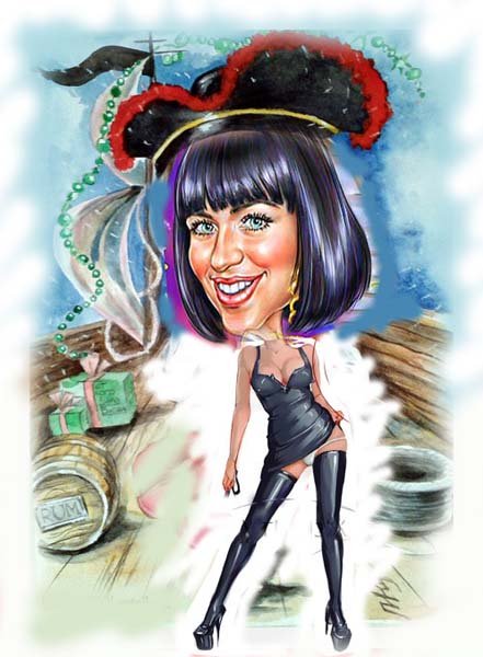 Шарж красавица