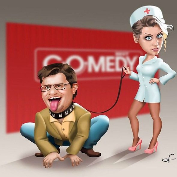 Шарж Гарик бульдог Харламов