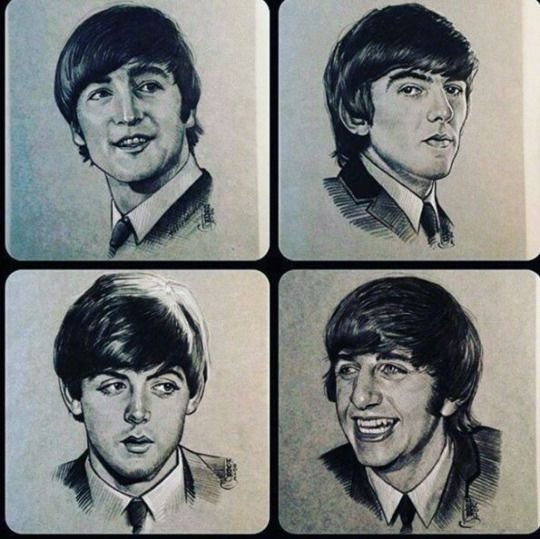 Джон Леннон шарж