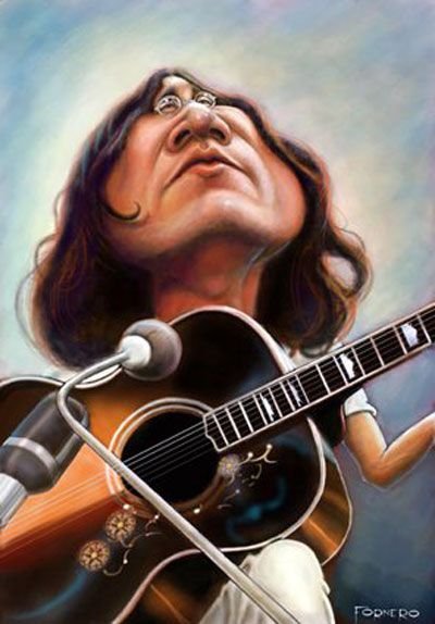 Джон Леннон шарж