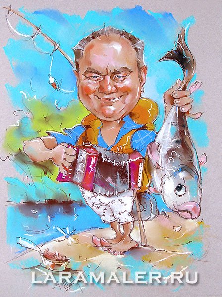 Карикатуры на рыбаков и охотников