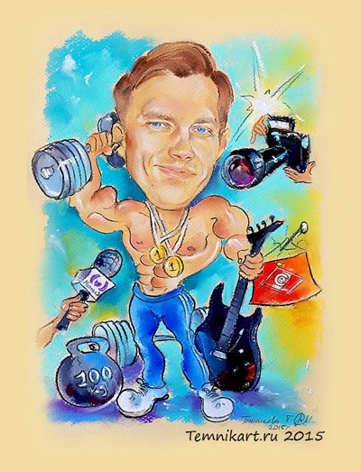 Шарж спортсменка