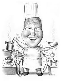 Шарж шеф повар