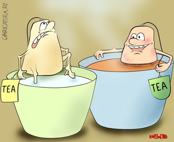 Карикатура с легким паром