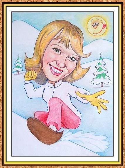 Дружеский шарж для детей