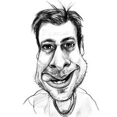 Человек в очках карикатура