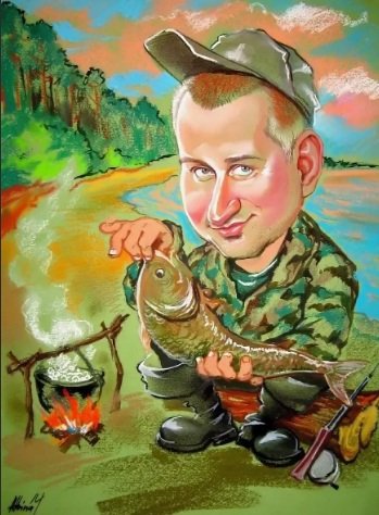 Шаржи на 23 февраля мужчинам