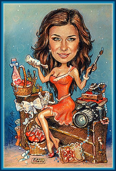 Прикольные шаржи на день рождения