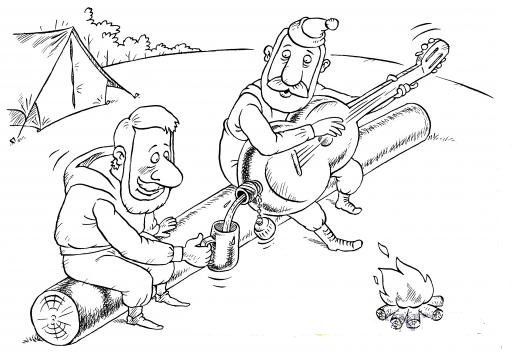 Шашлык карикатура