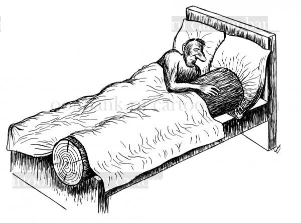 Женщина бревно в постели