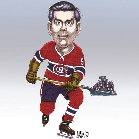 Хоккейный вратарь карикатура