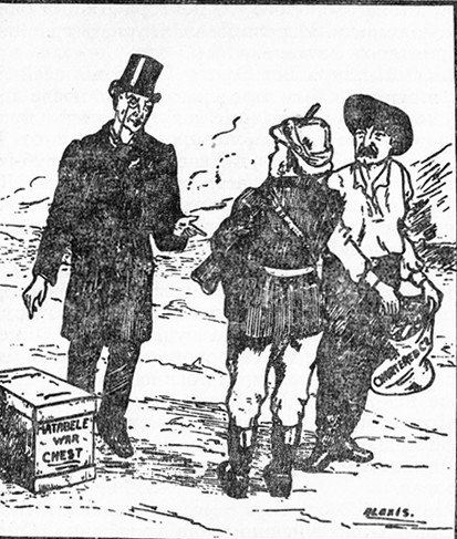 Карикатура на Сесиля Родса