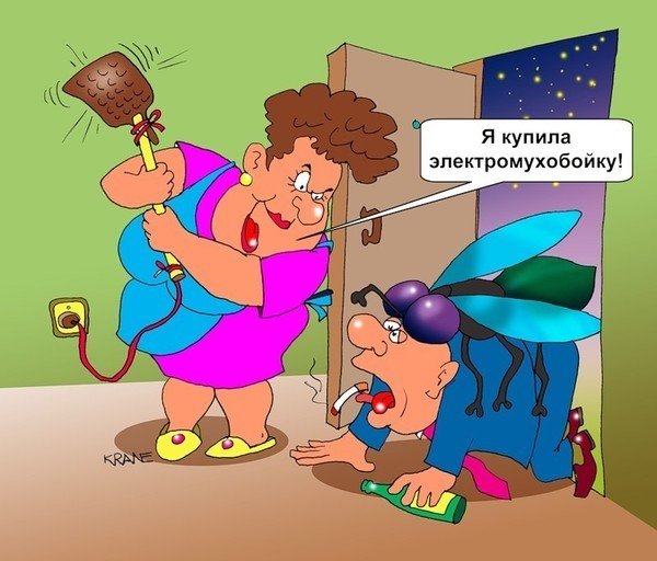 Карикатура супруги