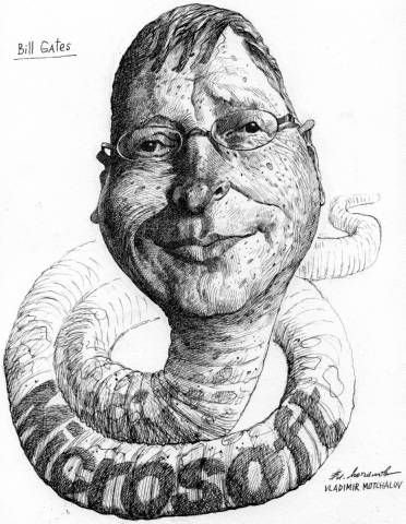 Работы Мельникова карикатура