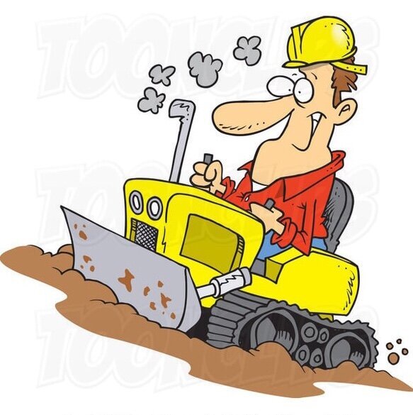 Трактор JCB вектор