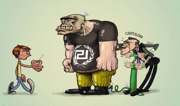 Карикатуры на неонацистов