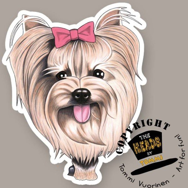 Йоркширский терьер шарж