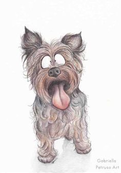 Йоркширский терьер в стиле поп арт