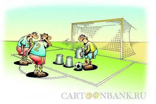 Шарж футболист