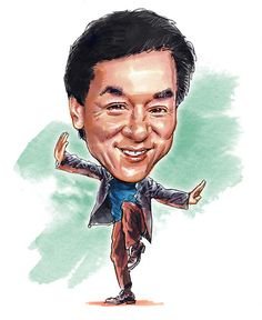 Джекки Чан карикатура Джеки