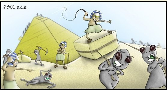 Инопланетяне строят пирамиды