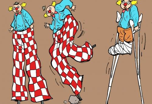 Клоун жонглер