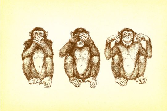 Смешная мартышка рисунок