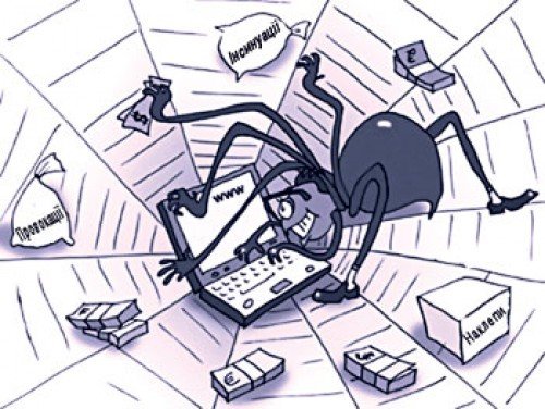 Паук карикатура