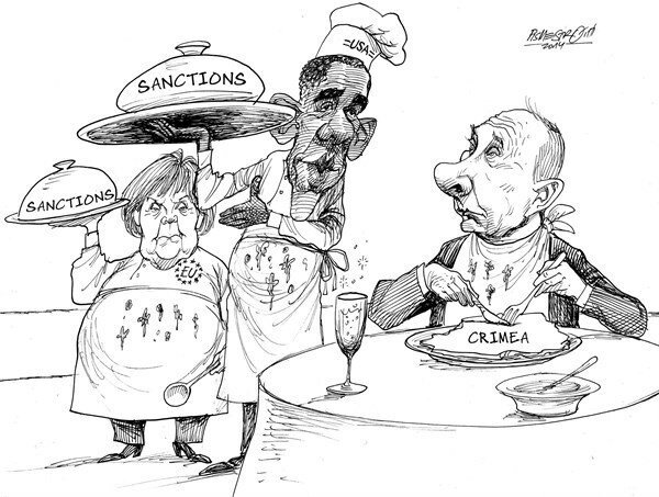 Западные СМИ карикатура