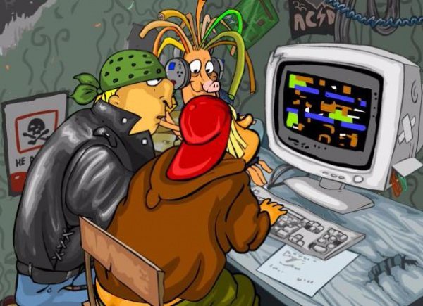 Хакер карикатура