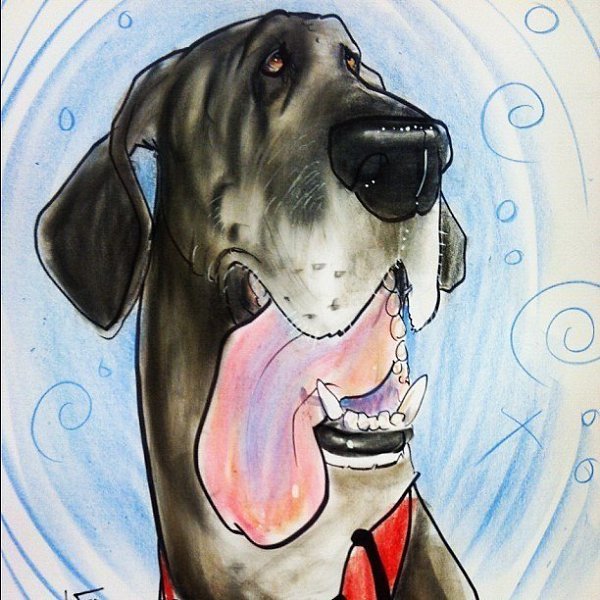 Собачка карикатура