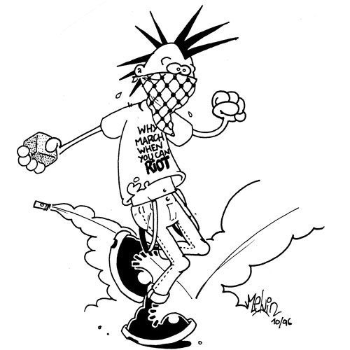 Раскраска хулиган