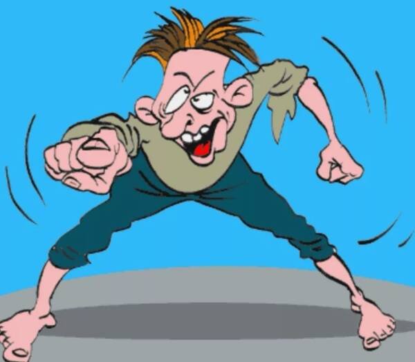 Пьяный мужик карикатура