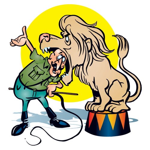 Дрессировщик в цирке