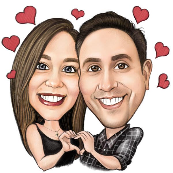 Шаржи для пары прикольные