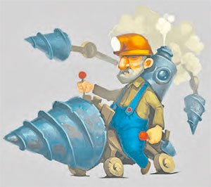 Бурильщик рисунок