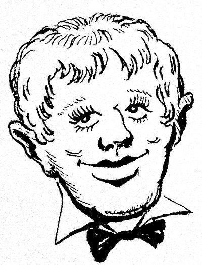 Карикатура Есенина