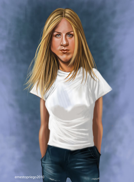 Дженнифер Энистон шарж