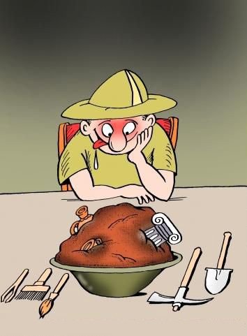 Археолог карикатура