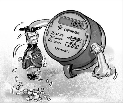 Электросчетчик карикатура