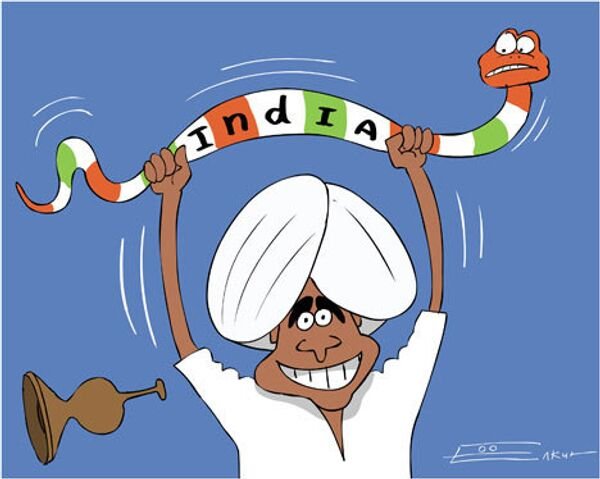 Индия карикатура