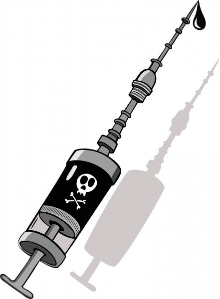 Карикатурный шприц