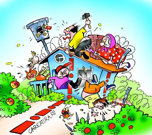 Дележ наследства карикатура